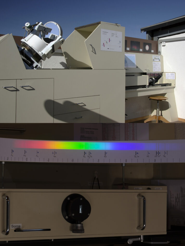 Sonnenteleskop mit Spektrum