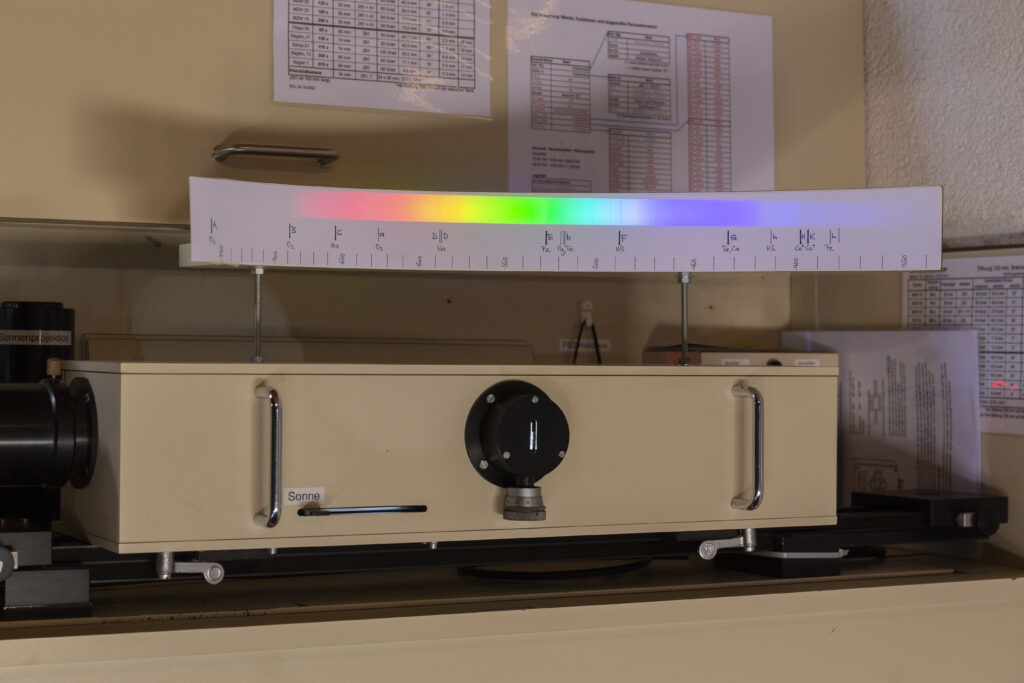 Fraunhoferlinien Spaltspektrografen des Sonnenteleskops